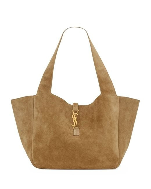 Saint Laurent Women's Brown Suede Bea Tote Bag