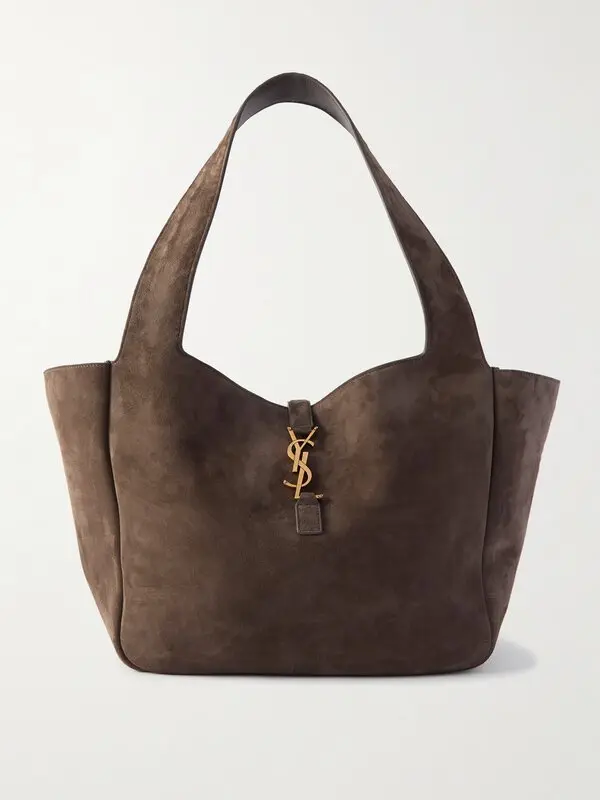 Saint Laurent Women's Brown Suede Bea Tote Bag